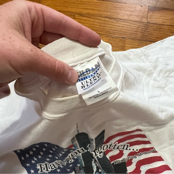 George Bush country 9/11 rolling memorial vintage tee shirts large men USA LOT 2 - Picture 6 of 7